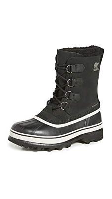Sorel Caribou Wp Heren Sneeuwlaars Black, Dark Stone 15