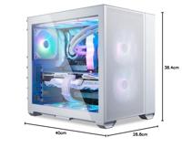 Lian Li O11 AIR MINI WHITE Mini-tower Gaming-behuizing, Behuizing Wit - thumbnail