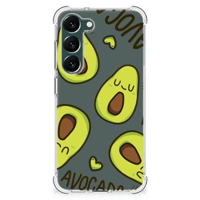 Samsung Galaxy S23 Plus Stevig | Bumper Hoesje | Avocado Singing Samsung Galaxy S23 Plus Stevig | Bumper Hoesje | Avocado Singing