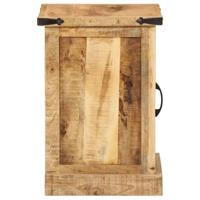 Nachtkastje 40x35x50 cm massief mangohout - thumbnail