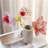 Creativ Company Mini hobbyset crêpepapier, bloemen, pastelkleuren, 1 doos - thumbnail