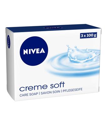 NIVEA Crème Soft Stuk zeep 100 g 3 stuk(s) NIVEA Crème Soft Stuk zeep 100 g 3 stuk(s)