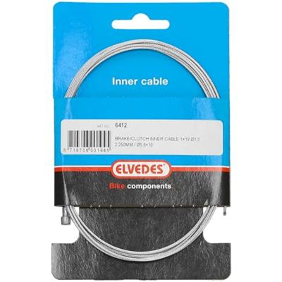 Elvedes rem binnenkabel 2250 mm draads/verzinkt ø1,5mm v-nippel (op kaart)