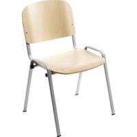 Rocada Bezoekersstoel 974VE Grijs, Hout (licht) R974182 4 stuk(s) - thumbnail