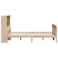 Bed met boekenkast zonder matras massief grenenhout 120x190 cm - thumbnail