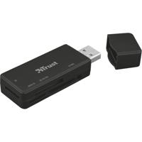 Trust Nanga USB 3.1 Externe geheugenkaartlezer USB-A 2.0 Zwart - thumbnail