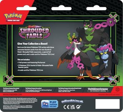 Pokemon TCG Scarlet & Violet Shrouded Fable 3-Pack - Pecharunt