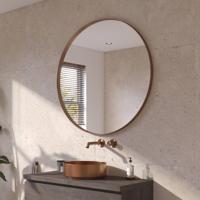 Ben Mimas ronde spiegel Ø100cm geborsteld koper - thumbnail
