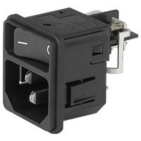 Schurter DC11.0001.203 Apparaatstekker (koud) Stekker, recht Totaal aantal polen: 3 10 mA Zwart 1 stuk(s) - thumbnail