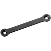 Team Corally - Steering Rack - Dual Stiffener - Swiss Made 7075 T6 - 2mm - Hard Anodised - Black - Made in Italy - 1 pc - thumbnail