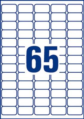 Avery L7551-25 adresetiketten ft 38,1 x 21,2 mm (b x h), 1.625 etiketten, transparant Avery L7551-25 adresetiketten ft 38,1 x 21,2 mm (b x h), 1.625 etiketten, transparant