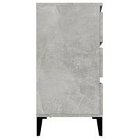 Dressoir 60x35x70 cm bewerkt hout betongrijs - thumbnail