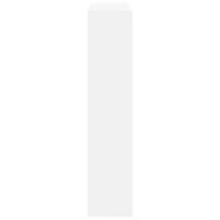 Haardombouw 81x18x82 cm bewerkt hout wit - thumbnail
