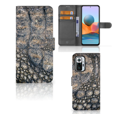 Xiaomi Redmi Note 10 Pro | Telefoonhoesje | Met pasjeshouder | Krokodillenprint