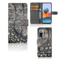 Xiaomi Redmi Note 10 Pro | Telefoonhoesje | Met pasjeshouder | Krokodillenprint - thumbnail