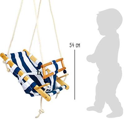 Small Foot - houten peuterschommel marineblauw, 120cm