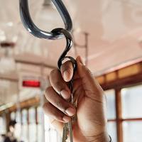 Alessi STAYSAFE sleutelring zwart - thumbnail