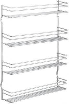 Metaltex Space Saver Smart Kitchen Pepito Kruidenrek 4 Etages 36x8x45 cm Zilver