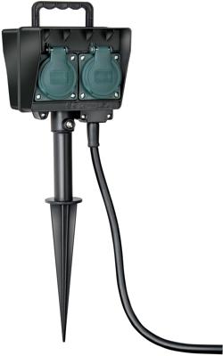 Brennenstuhl 1154440 Buitenstopcontact 4-voudig Zwart