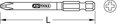 KS Tools 918.3161 9183161 Kruis-bit PH 3 Vernikkeld E 6.3 5 stuk(s) KS Tools 918.3161 9183161 Kruis-bit PH 3 Vernikkeld E 6.3 5 stuk(s)
