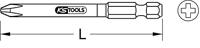 KS Tools 918.3161 9183161 Kruis-bit PH 3 Vernikkeld E 6.3 5 stuk(s) - thumbnail