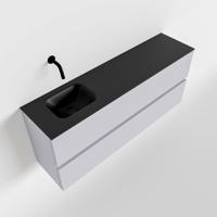 MONDIAZ ADA 120cm toiletmeubel cale. LEX wastafel urban links zonder kraangat - thumbnail