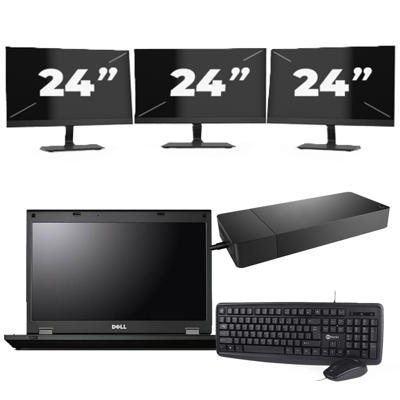 Fujitsu Lifebook E5510 - Intel Core i3-10e Generatie - 15 inch - 16GB RAM - 256GB SSD - Windows 11 Home + 3x 24 inch Monitor Fujitsu Lifebook E5510 - Intel Core i3-10e Generatie - 15 inch - 16GB RAM - 256GB SSD - Windows 11 Home + 3x 24 inch Monitor