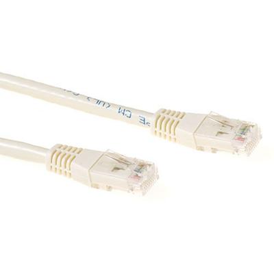 ACT IB1005 CAT6A U/UTP LSZH Patchkabel - Ivoor - 5 meter