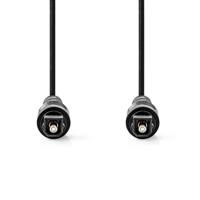 Nedis Optische Audiokabel | TosLink Male naar TosLink Male | 1 m | 1 stuks - CAGB25000BK10 CAGB25000BK10 - thumbnail