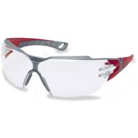 uvex pheos cx2 9198 9198258 Veiligheidsbril Incl. UV-bescherming Rood, Grijs - thumbnail
