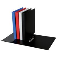 Ringband Quantore A4 2-rings D-mech 20mm PP zwart - thumbnail