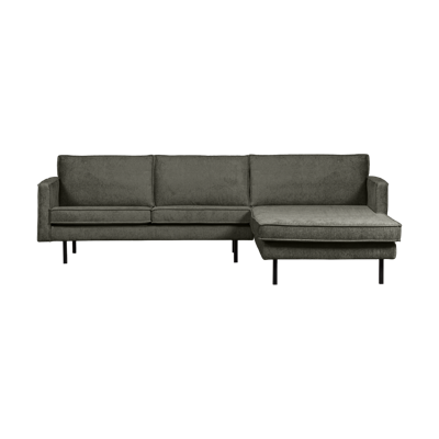 WOOOD Rodeo bank chaise longue rechts velvet Frost