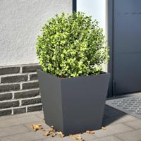 VidaXL Plantenbak 40x40x40 cm staal antracietkleurig - thumbnail