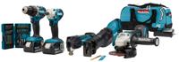 Makita DLX5068TX1 Accu Combiset 5-delig 18V 5.0Ah in Tas - thumbnail