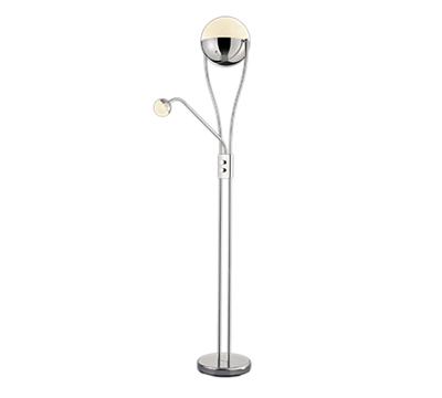 Trio VloerlampChris 2-lichts 180cm chroom - 478310206