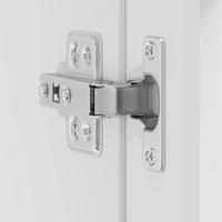 Keukenbovenkast met glazen deur Porto wit - thumbnail