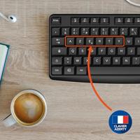 Draadloos toetsenbord Mobility Lab ML313979 Azerty Frans Zwart - thumbnail