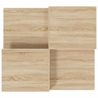 Salontafels 2 st bewerkt hout sonoma eikenkleurig - thumbnail
