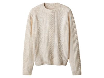 esmara Gebreide dames trui (Beige, L (44/46))