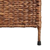 Kamerscherm met 5 panelen 205x180 cm waterhyacint bruin - thumbnail