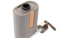 Zeepdispenser DKD Home Decor Natuurlijk Grijs Oranje Cement - thumbnail