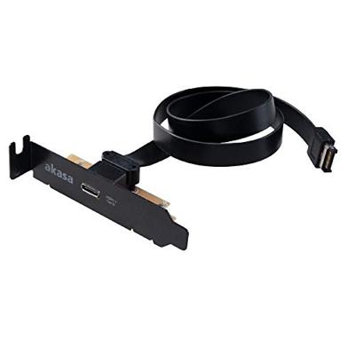 Akasa Low Profile PCI Bracket Adapter USB 3.1 Typ C - zwart Akasa Low Profile PCI Bracket Adapter USB 3.1 Typ C - zwart