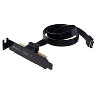 Akasa Low Profile PCI Bracket Adapter USB 3.1 Typ C - zwart - thumbnail