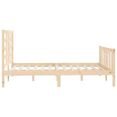 Bedframe zonder matras massief grenenhout 140x200 cm