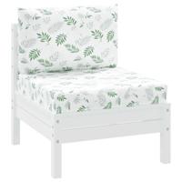 VidaXL Palletkussens 2 st bladpatroon oxford stof - thumbnail