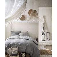 Today Gypset Bedset - 1 Dekbedovertrek 140 X 200 Cm + 1 Kussensloop 63 X 63 Cm - 100% Katoen 57 Draden - Grijs - thumbnail