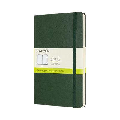 Notitieboek moleskine l 130x210mm blanco hc green