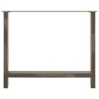 Salontafelpoten 2 st 100x(72-73) cm staal naturel - thumbnail