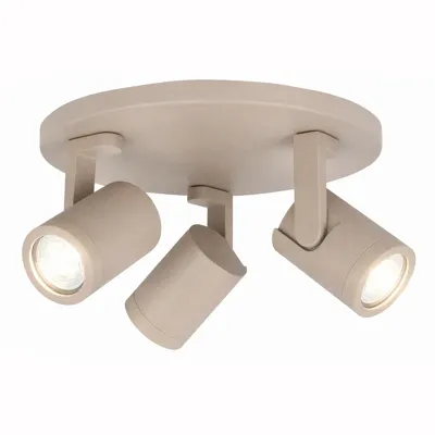 Highlight Spot HALO 3 lichts rond beige