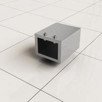 Wiesbaden Muurkoppeling Slim Voor Stabilisatiestang RVS - thumbnail